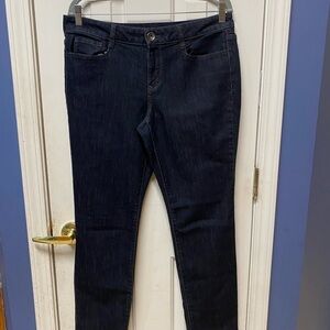 DKNY Women Jegging jeans dark blue Midrise